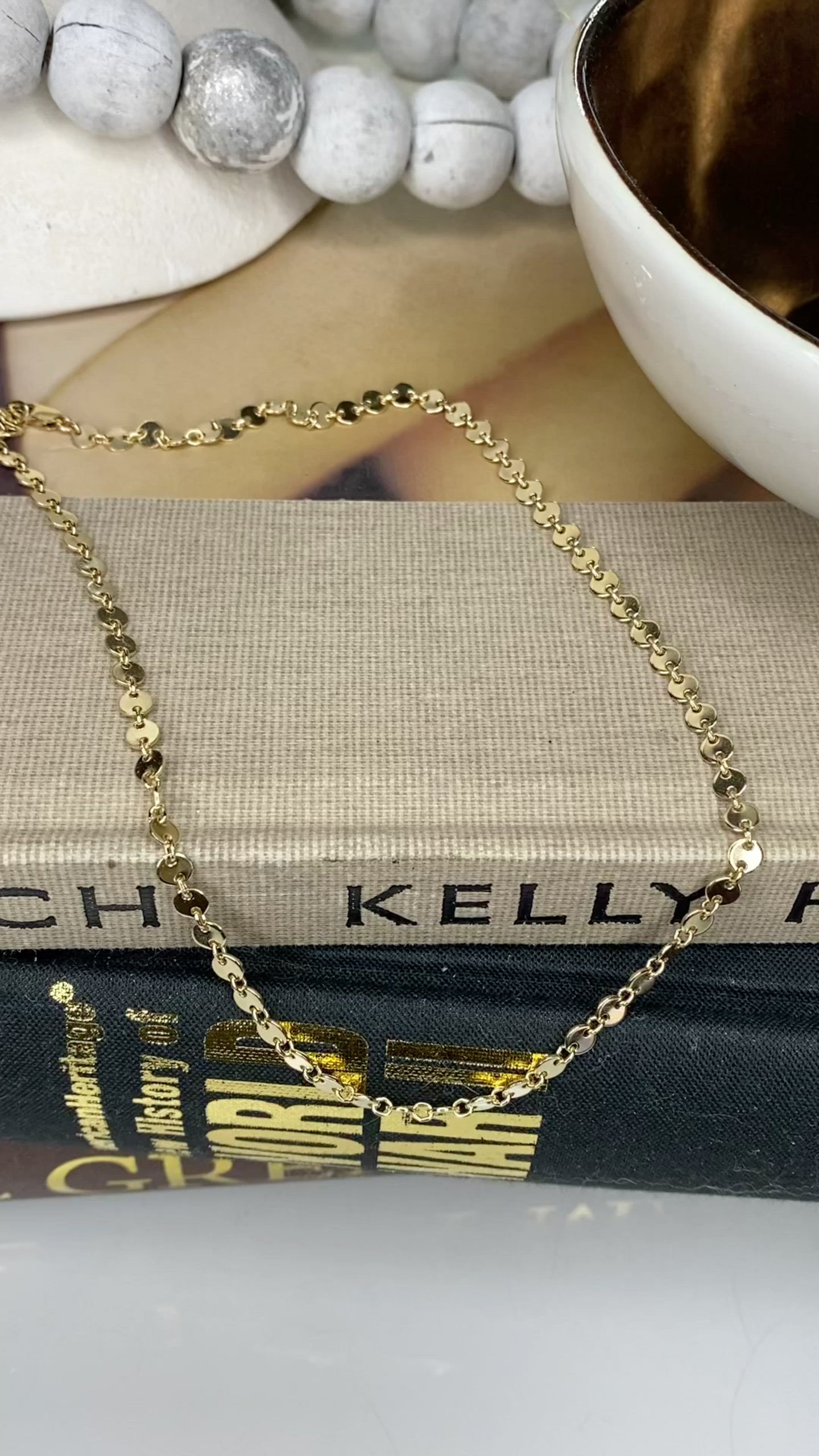 Disc Choker Necklace | Eternity-Style Coin Chain